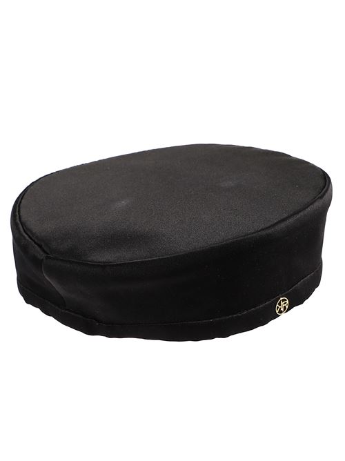 Satin Hat MAISON KRASNOVA | 10032SATINSILKWITHTIESBLACK